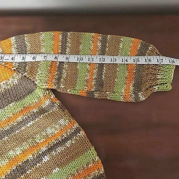 Vtg hand-knit toddler V-neck pullover sweater - Picture 8 of 8